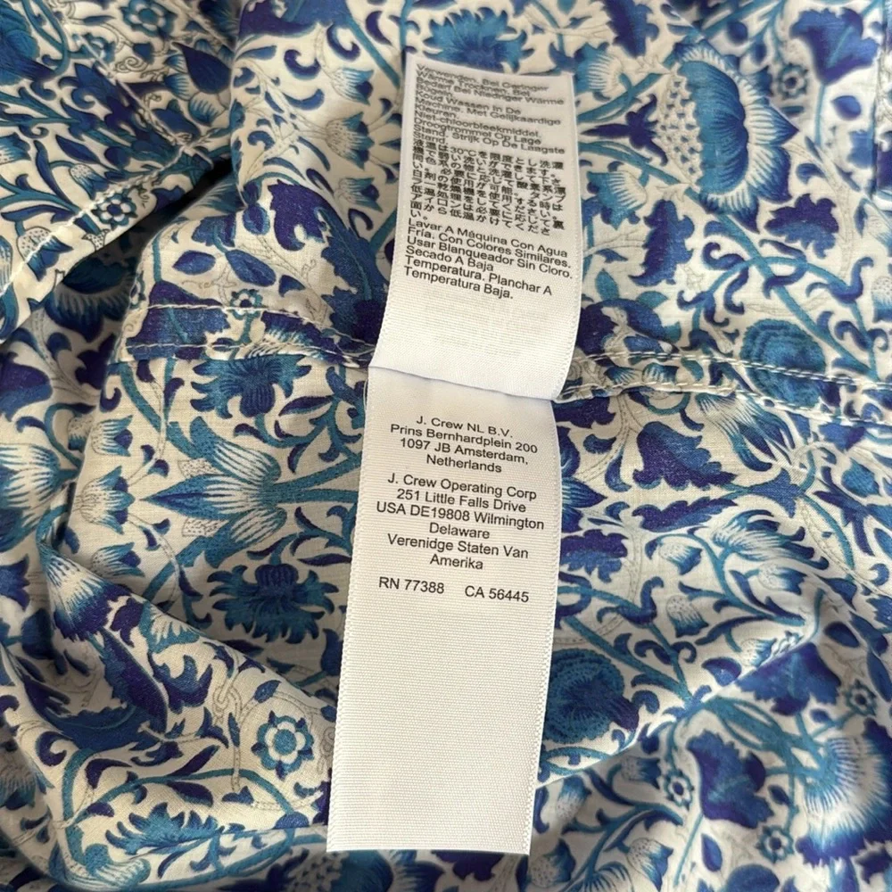 JCrew Ruffle-trim button-up shirt in Liberty® Lodden fabric - Picture 11 of 11
